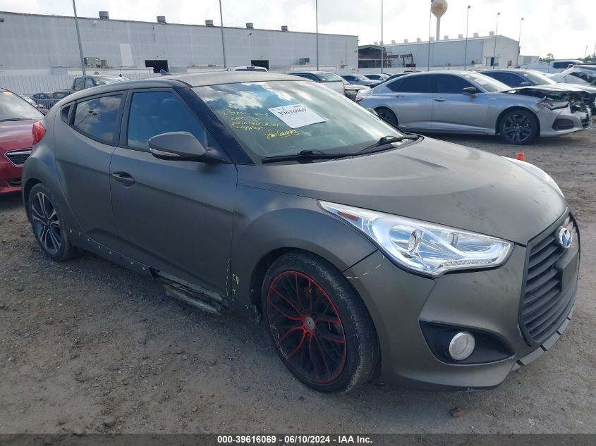 2016 Hyundai Veloster Turbo VIN: KMHTC6AE1GU272797 Lot: 39616069