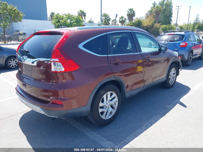 2015 Honda Cr-V Ex-L VIN: 2HKRM3H77FH525096 Lot: 39616107