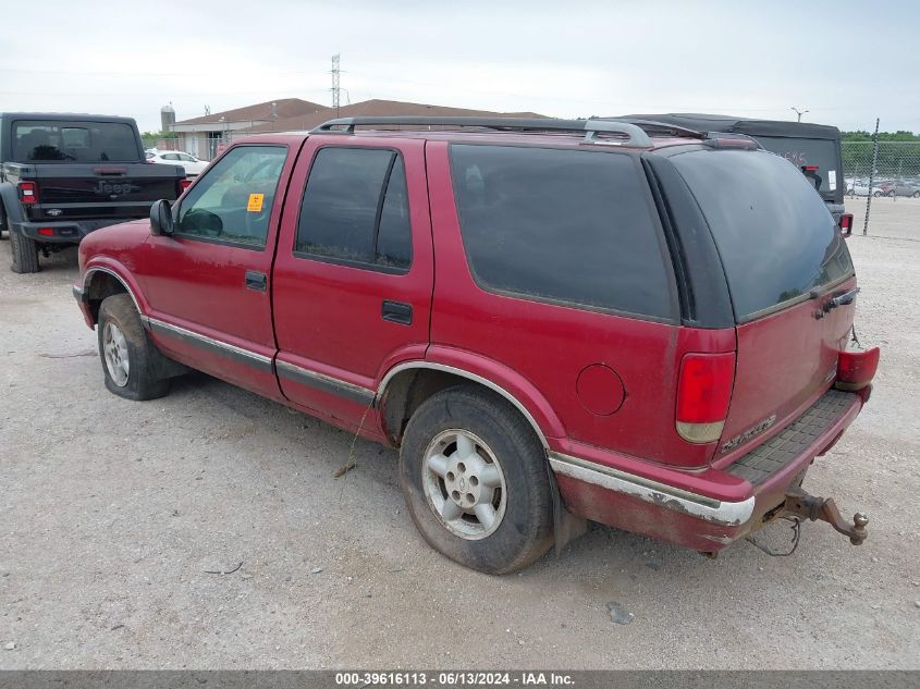 1995 Chevrolet Blazer VIN: 1GNDT13W6S2174605 Lot: 39616113