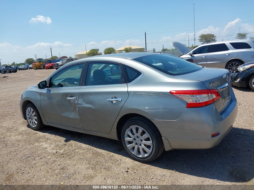 2013 Nissan Sentra Sv VIN: 3N1AB7AP6DL705691 Lot: 39616120