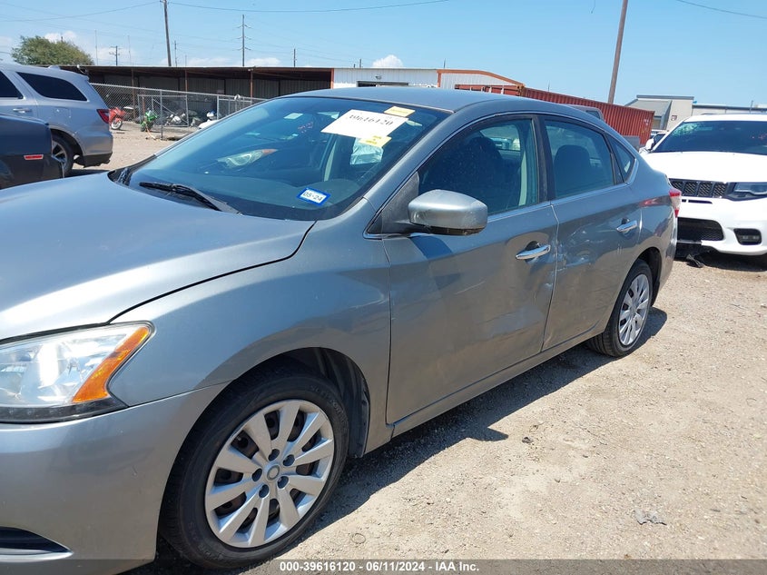 2013 Nissan Sentra Sv VIN: 3N1AB7AP6DL705691 Lot: 39616120