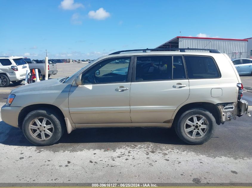 2005 Toyota Highlander Limited VIN: 0JTEDP21A65008247 Lot: 39616127