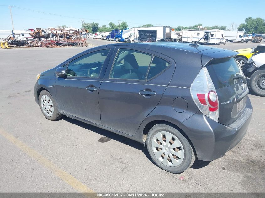 2012 Toyota Prius C Three VIN: JTDKDTB30C1517531 Lot: 39616167