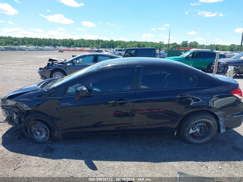 2014 Honda Civic Lx VIN: 19XFB2F58EE078091 Lot: 39616172