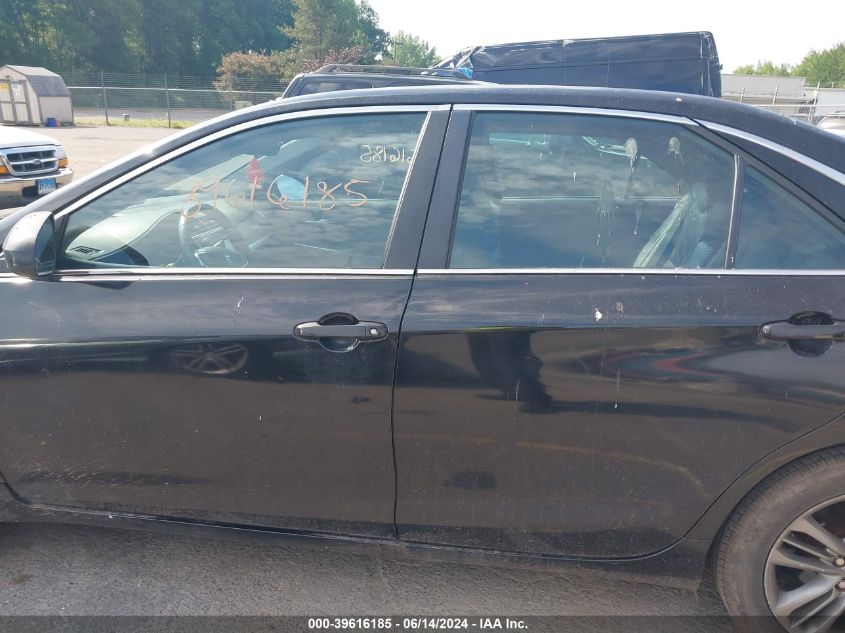 2015 Toyota Camry Se VIN: 4T1BF1FK4FU876962 Lot: 39616185