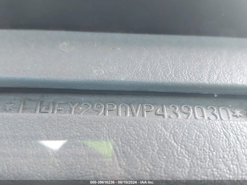 1997 Jeep Wrangler Se VIN: 1J4FY29P0VP439030 Lot: 39616236