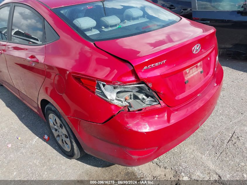 2017 Hyundai Accent Se VIN: KMHCT4AE7HU206311 Lot: 39616275