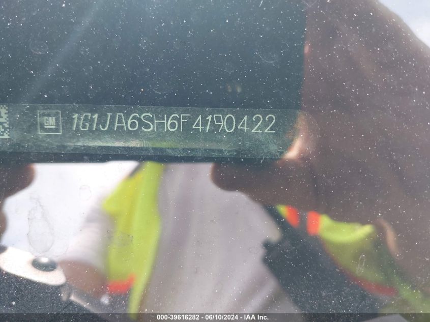 2015 Chevrolet Sonic Ls Auto VIN: 1G1JA6SH6F4190422 Lot: 39616282