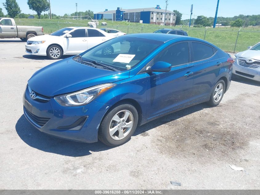 2014 Hyundai Elantra Se VIN: KMHDH4AE6EU035195 Lot: 39616288