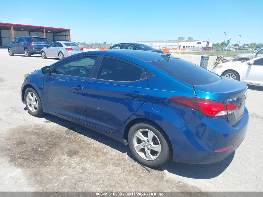 2014 Hyundai Elantra Se VIN: KMHDH4AE6EU035195 Lot: 39616288