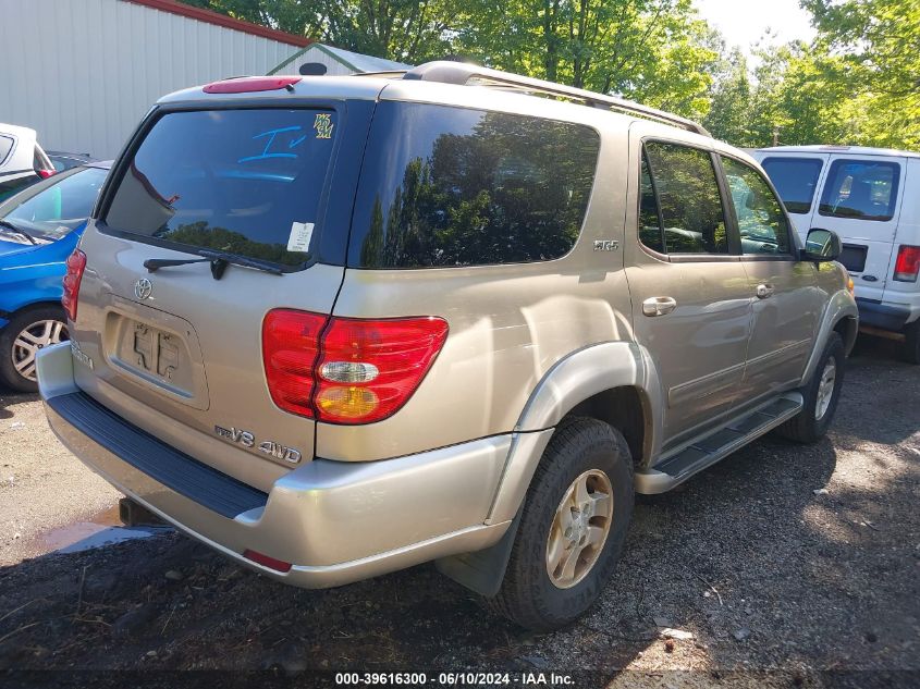 2003 Toyota Sequoia Sr5 V8 VIN: 5TDBT44A43S139320 Lot: 39616300