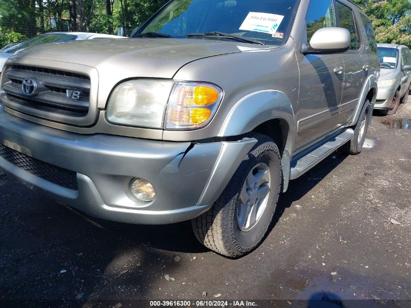 2003 Toyota Sequoia Sr5 V8 VIN: 5TDBT44A43S139320 Lot: 39616300