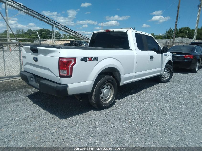 2017 Ford F150 Super Cab VIN: 1FTEX1E84HFB91498 Lot: 39616310