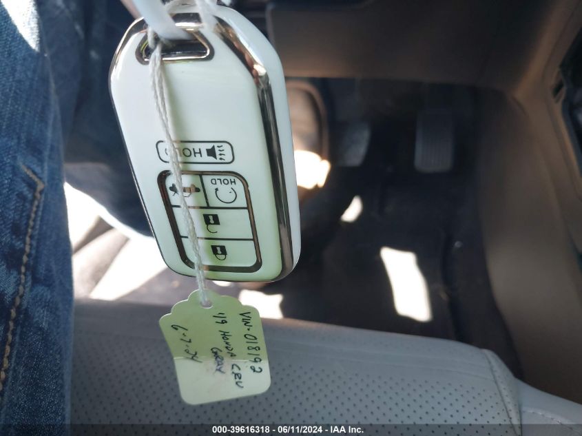 2019 Honda Cr-V Ex-L VIN: JHLRW2H81KX018192 Lot: 39616318