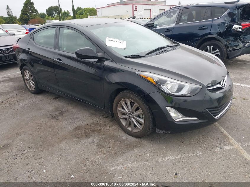 2014 Hyundai Elantra Se VIN: KMHDH4AE6EU062364 Lot: 39616319