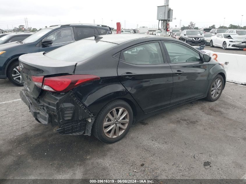 2014 Hyundai Elantra Se VIN: KMHDH4AE6EU062364 Lot: 39616319