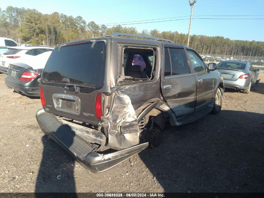 2001 Lincoln Navigator VIN: 5LMFU28A61LJ00927 Lot: 39616325