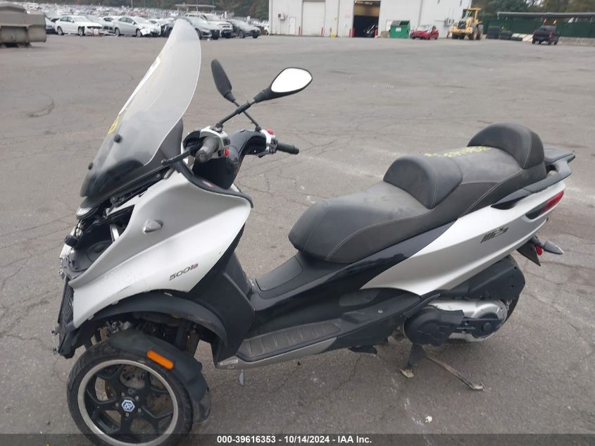 2016 Piaggio Mp3 500 Sport Abs VIN: ZAPM860X7G5000440 Lot: 39616353