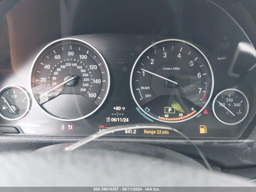 2013 BMW 328I VIN: WBA3A5C51DF600413 Lot: 39616357