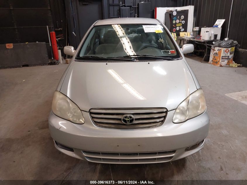 2003 Toyota Corolla Le VIN: 2T1BR32E03C112882 Lot: 39616373