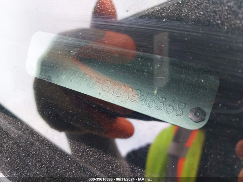 2012 Ford Fusion Se VIN: 3FAHP0HGXCR246368 Lot: 39616396