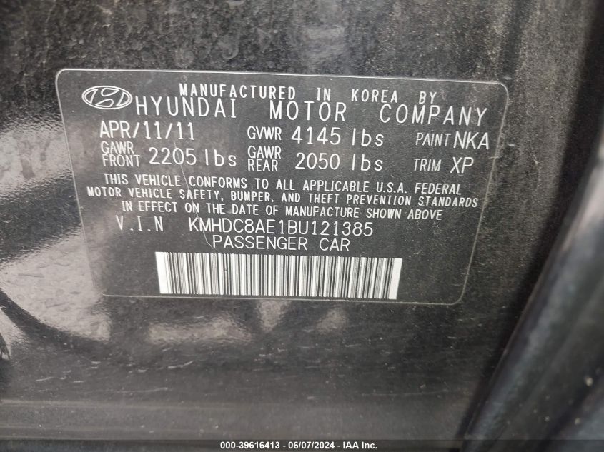 KMHDC8AE1BU121385 2011 Hyundai Elantra Touring Se