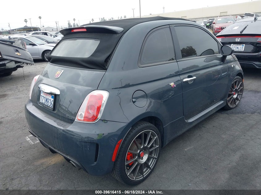 2017 Fiat 500C Abarth VIN: 3C3CFFJH0HT659220 Lot: 39616415