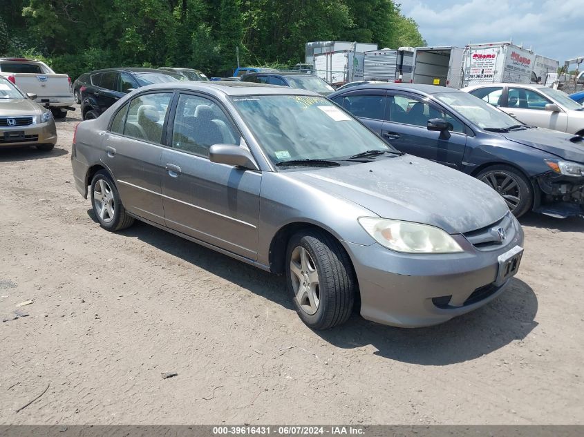 2004 Honda Civic Ex VIN: 2HGES26754H505115 Lot: 39616431