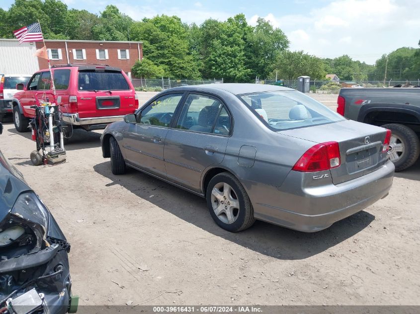 2004 Honda Civic Ex VIN: 2HGES26754H505115 Lot: 39616431