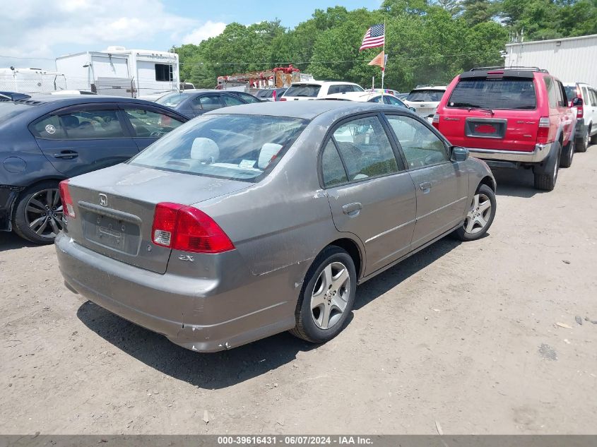 2004 Honda Civic Ex VIN: 2HGES26754H505115 Lot: 39616431