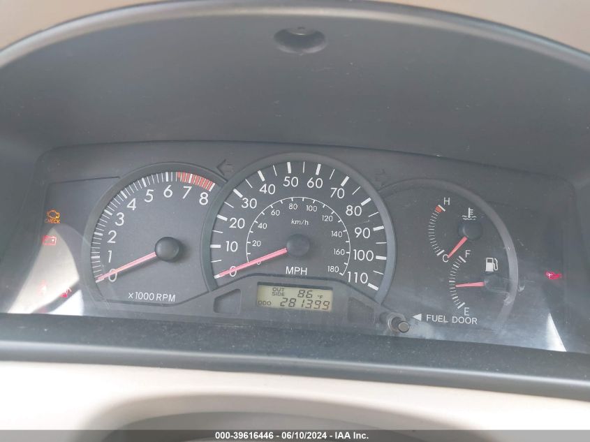 2005 Toyota Corolla Ce VIN: JTDBR32E852055719 Lot: 39616446