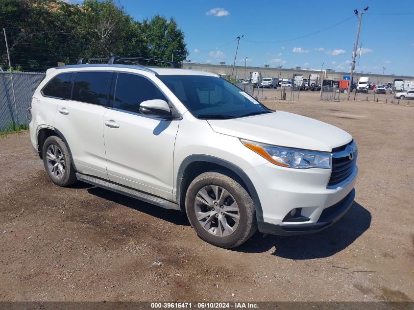 2014 TOYOTA HIGHLANDER XLE V6 - 5TDKKRFH8ES025396