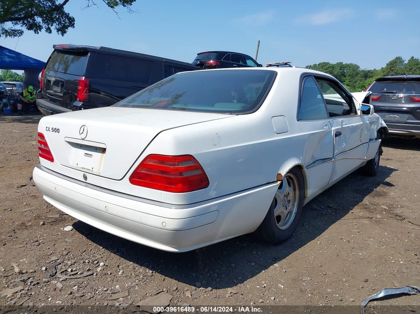 1998 Mercedes-Benz Cl 500 VIN: WDBGA70G4WA391334 Lot: 39616489