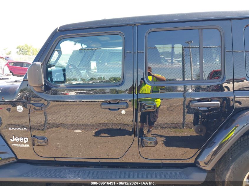 2021 Jeep Wrangler Unlimited Sahara 4X4 VIN: 1C4HJXENXMW514325 Lot: 39616491