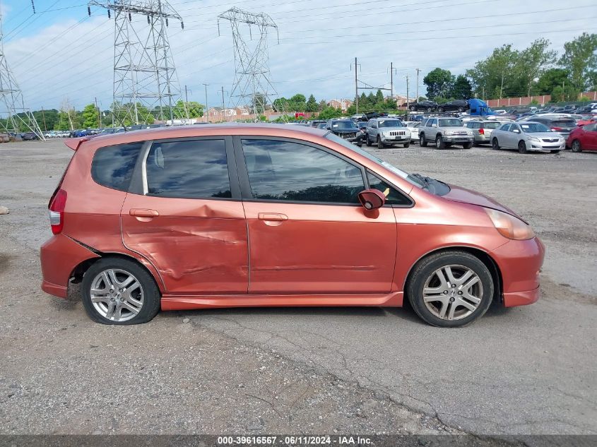2008 Honda Fit Sport VIN: JHMGD38688S024820 Lot: 39616567
