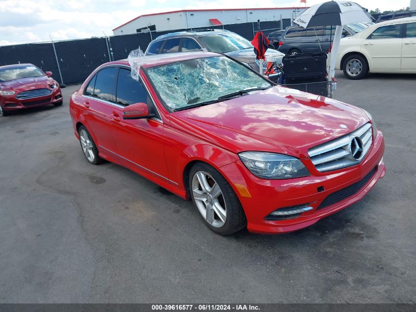 2011 Mercedes-Benz C 300 Luxury/Sport VIN: WDDGF5EB1BR186026 Lot: 39616577