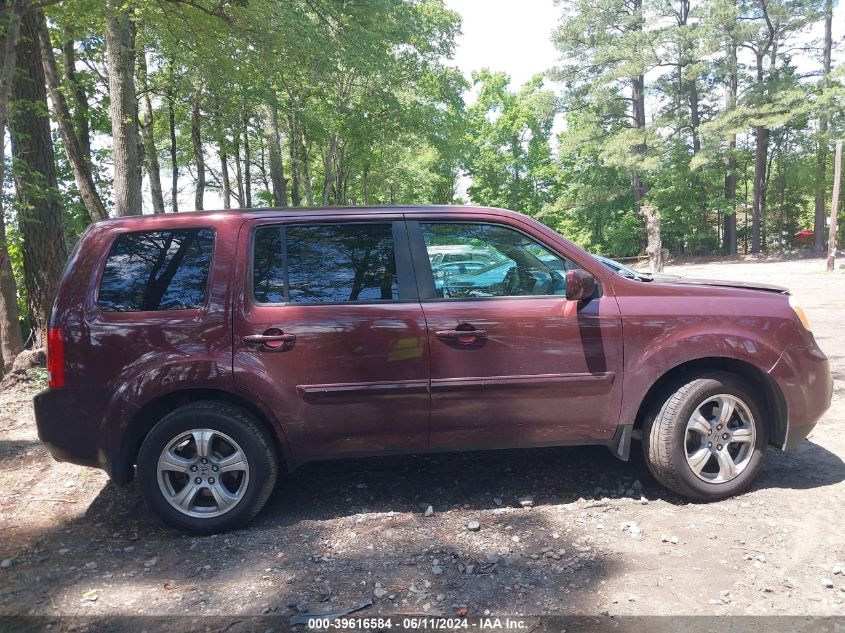 2014 Honda Pilot Ex-L VIN: 5FNYF4H54EB013853 Lot: 39616584