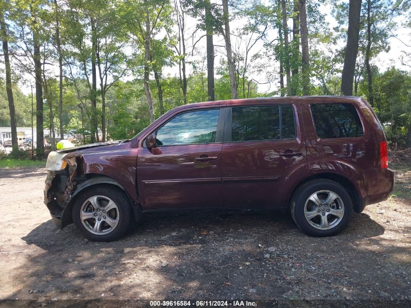 2014 Honda Pilot Ex-L VIN: 5FNYF4H54EB013853 Lot: 39616584