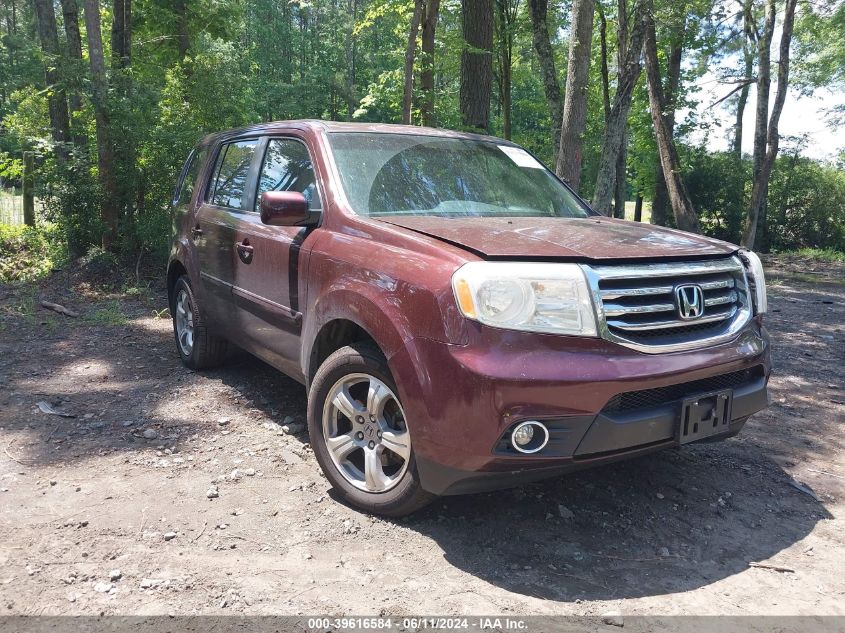 2014 Honda Pilot Ex-L VIN: 5FNYF4H54EB013853 Lot: 39616584