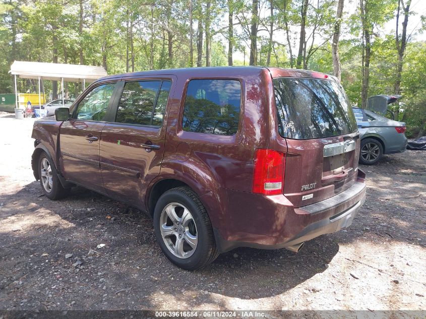 2014 Honda Pilot Ex-L VIN: 5FNYF4H54EB013853 Lot: 39616584