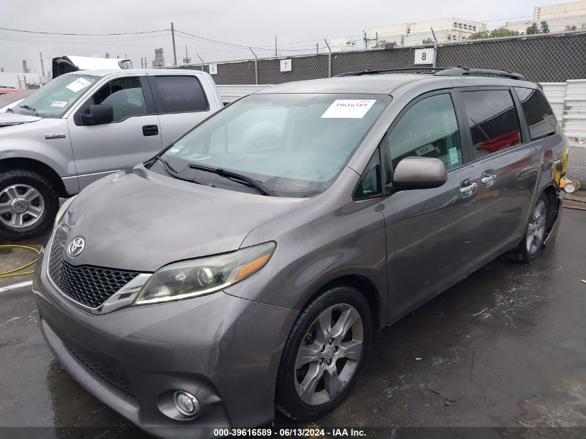 2015 Toyota Sienna Se 8 Passenger VIN: 5TDXK3DC7FS549313 Lot: 39616589