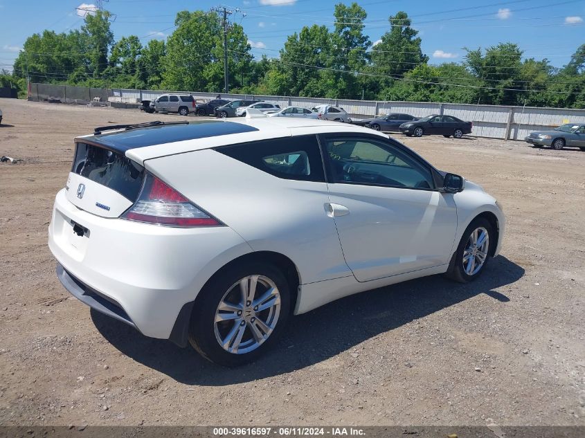 2011 Honda Cr-Z Ex VIN: JHMZF1D69BS010168 Lot: 39616597