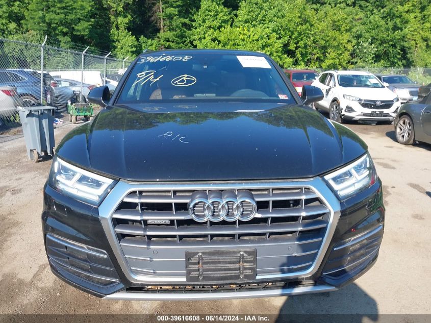 2018 Audi Q5 2.0T Premium/2.0T Tech Premium VIN: WA1BNAFY3J2150522 Lot: 39616608