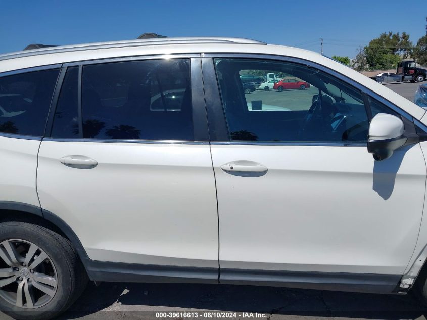 2017 Honda Pilot Ex-L VIN: 5FNYF6H57HB006444 Lot: 39616613