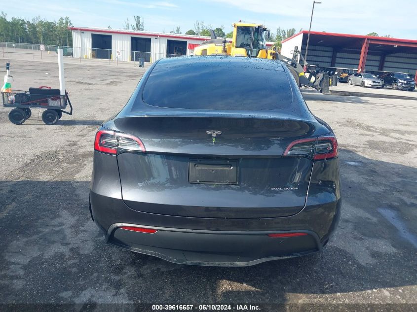 2024 Tesla Model Y Long Range Dual Motor All-Wheel Drive VIN: 7SAYGDEE2RA246055 Lot: 39616657