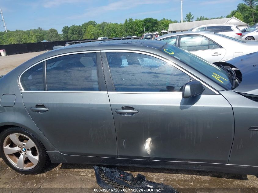 2007 BMW 525I VIN: WBANE53547CY08000 Lot: 39616720