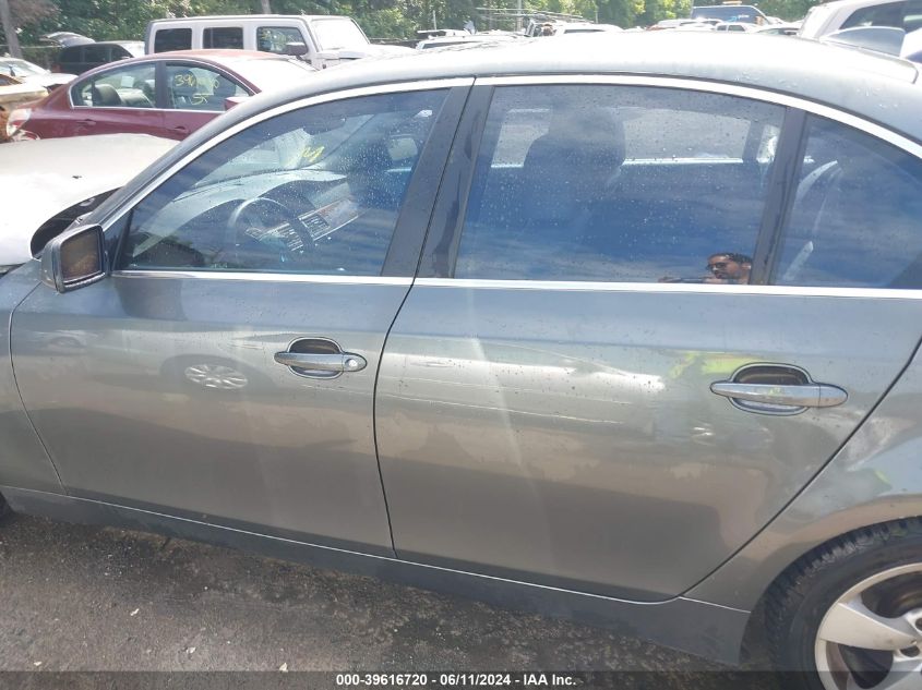 2007 BMW 525I VIN: WBANE53547CY08000 Lot: 39616720