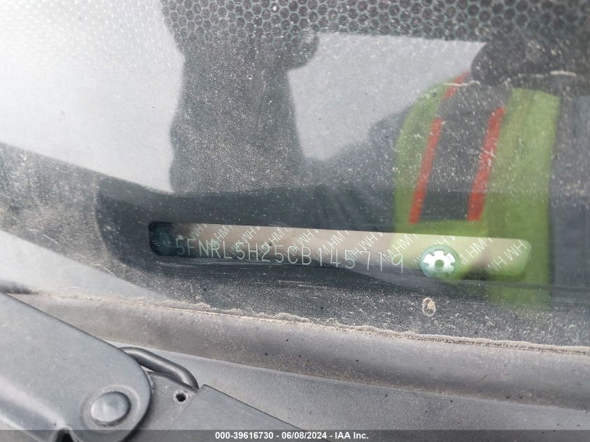 2012 Honda Odyssey Lx VIN: 5FNRL5H25CB145719 Lot: 39616730