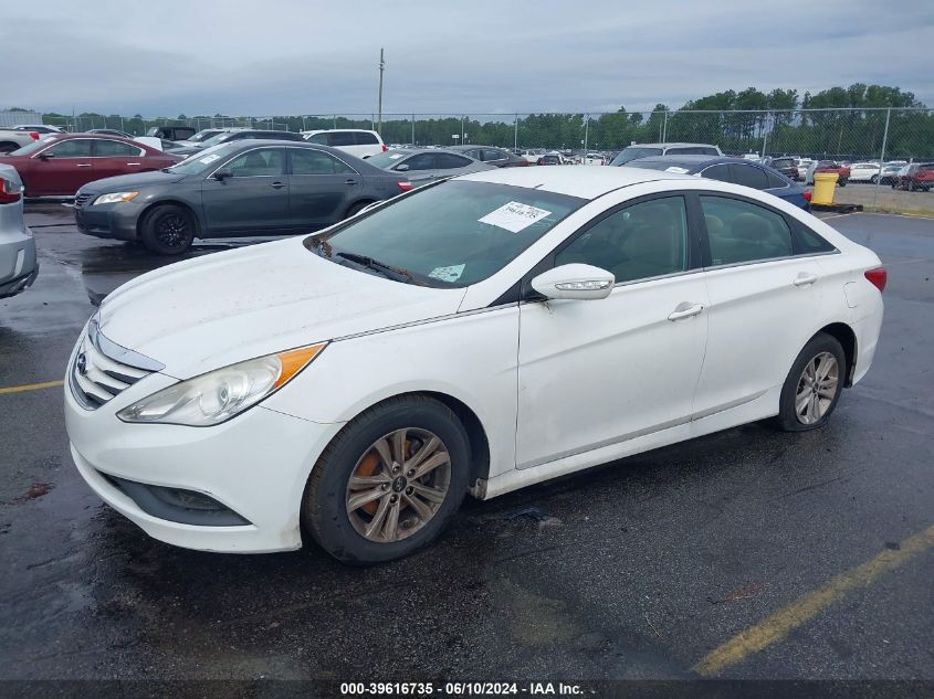 2014 Hyundai Sonata Gls VIN: 5NPEB4AC1EH855493 Lot: 39616735