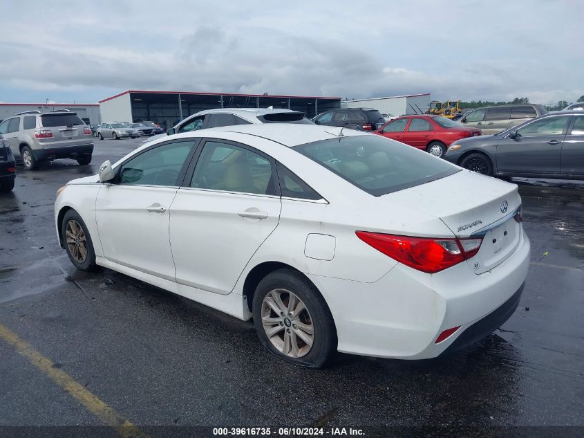 2014 Hyundai Sonata Gls VIN: 5NPEB4AC1EH855493 Lot: 39616735